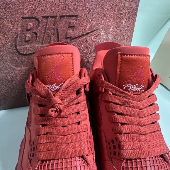 Jordan Red High-Top Sneakers - Picture 4 of 6